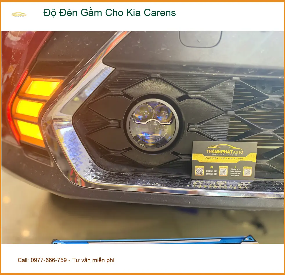 Anh Lâm độ đèn gầm Kia Carens Quận 9, an tâm hơn khi lái xe đêm vắng. ảnh thực tế 4