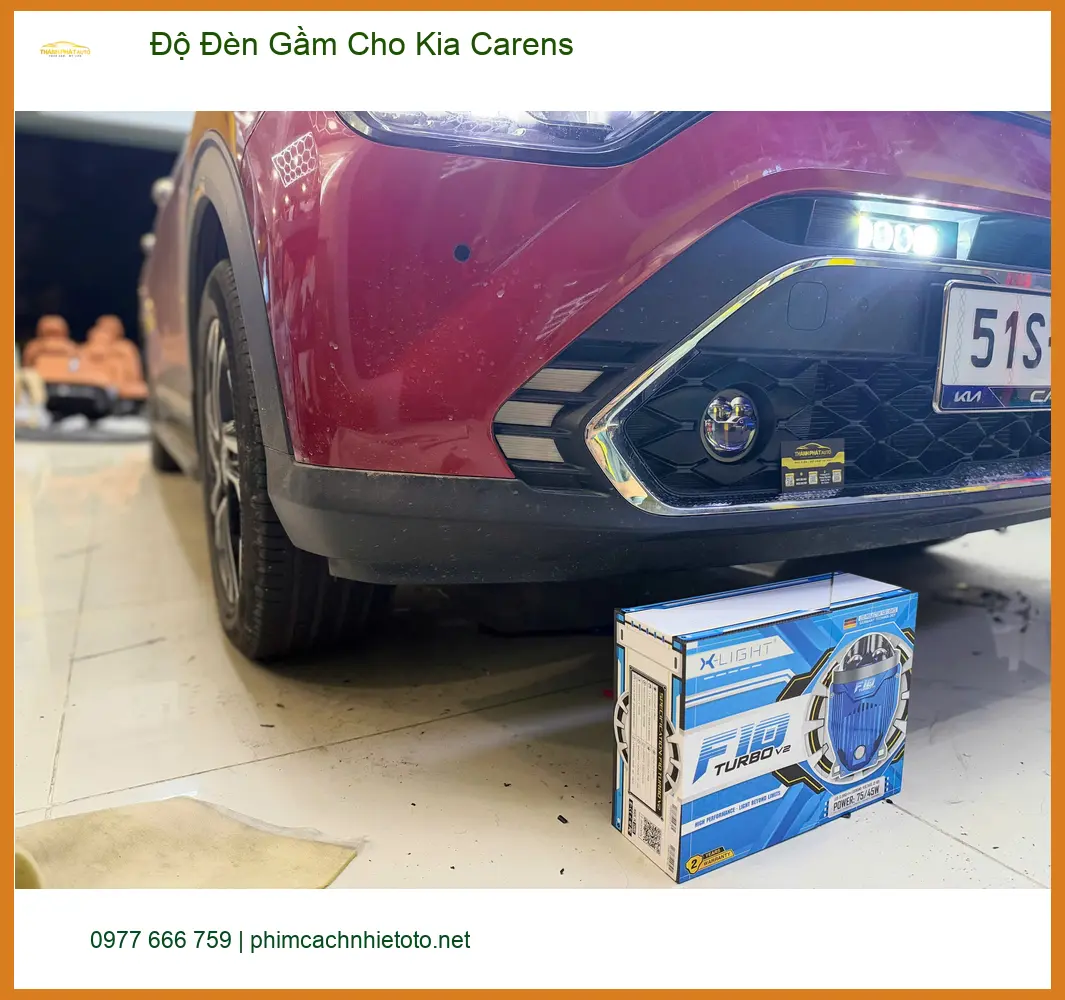 Anh Lâm độ đèn gầm Kia Carens Quận 9, an tâm hơn khi lái xe đêm vắng. ảnh thực tế 5