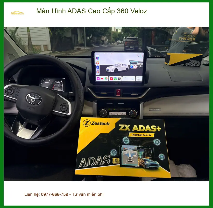 Anh Tùng lắp Màn Hình ADAS 360 cho Veloz tại Thủ Đức tăng tiện ích ảnh thực tế 3