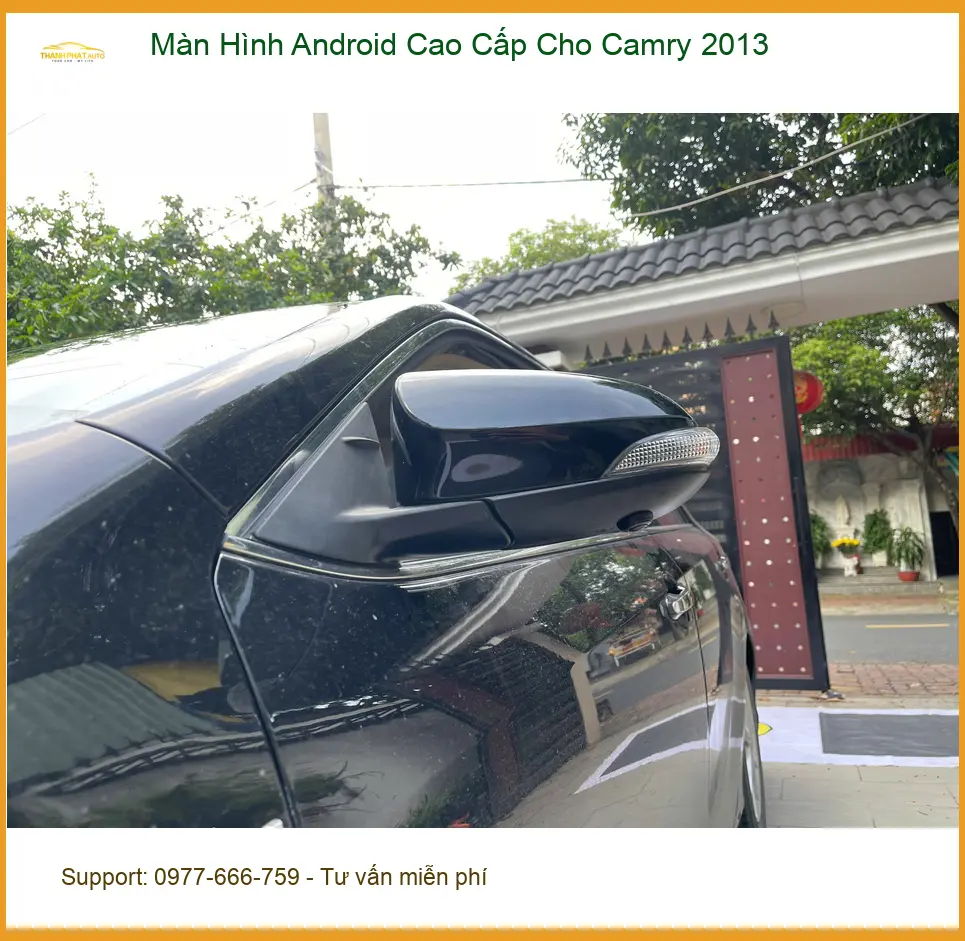 Cô Chi lắp màn hình Android cao cấp cho Camry 2013 tại Quận 9 để xem bản đồ tiện hơn ảnh thực tế 4