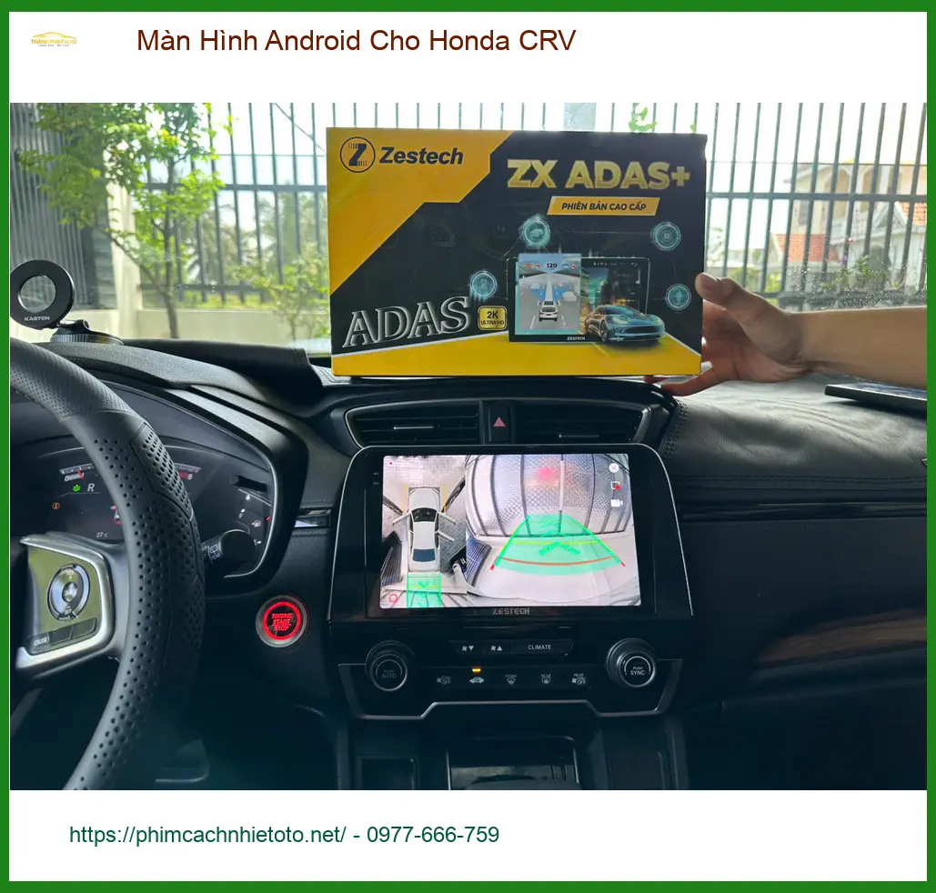 Anh Long lắp Màn Hình Android cho Honda CRV tại Quận 12 để nâng cấp giải trí