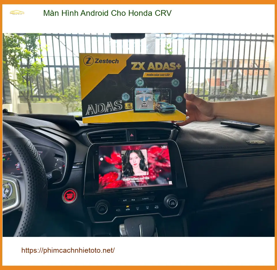 Anh Long lắp Màn Hình Android cho Honda CRV tại Quận 12 để nâng cấp giải trí ảnh thực tế 4