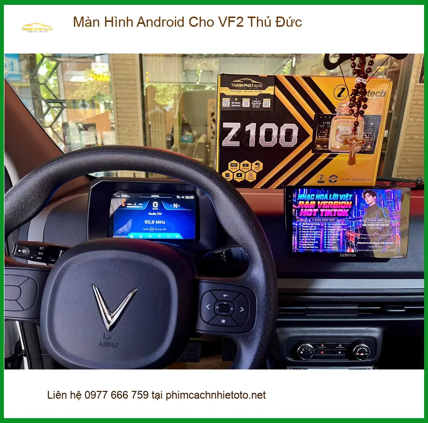 Anh Gia Hưng nâng cấp Màn Hình Android cho VF2 tại Thủ Đức tiện ích ảnh thực tế 2