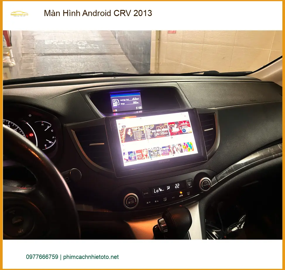 Anh Dũng lắp màn hình Android CRV 2013 ở Quận 12 vì màn zin quá cũ ảnh thực tế 2