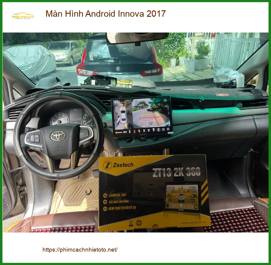 Chú Minh lắp Màn Hình Android Innova 2017 tại Quận 9 để xem bản đồ và giải trí ảnh thực tế 5