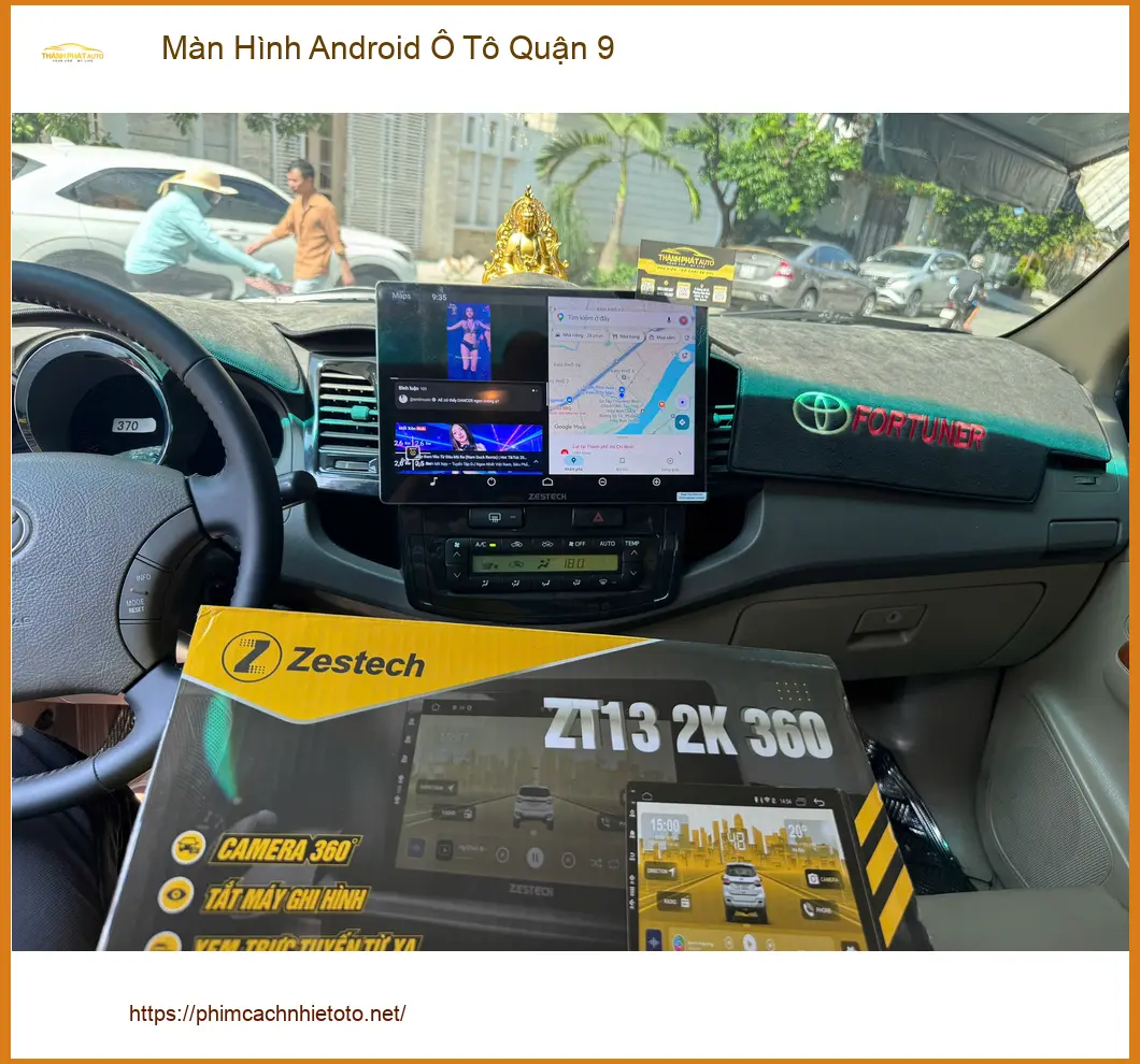 Chú Bình lắp Màn Hình Android Ô Tô cho Hyundai Kona tại Quận 9 để tiện đường đi làm ảnh thực tế 4
