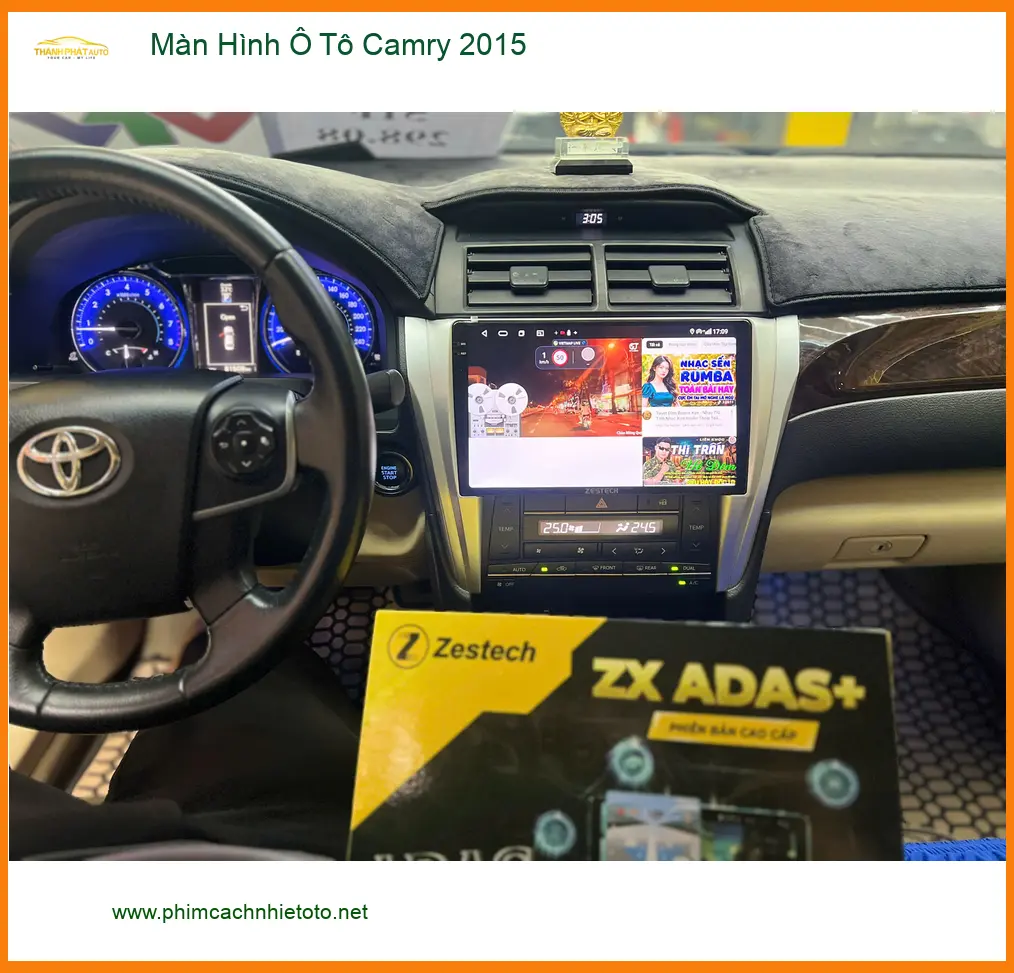 Anh Quang nâng cấp Màn Hình Ô Tô Camry 2015 tại Quận 9 cho xe tiện nghi hơn ảnh thực tế 2