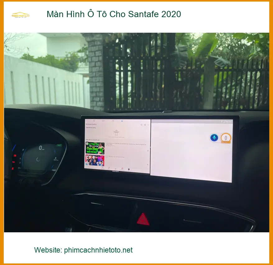 Anh Khải lắp Màn Hình Ô Tô cho Santafe 2020 tại Quận 12 để nâng cao trải nghiệm lái xe