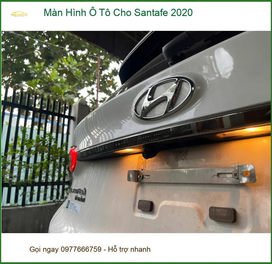 Anh Khải lắp Màn Hình Ô Tô cho Santafe 2020 tại Quận 12 để nâng cao trải nghiệm lái xe ảnh thực tế 2