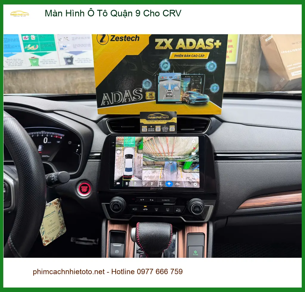 Chú Phước nâng cấp màn hình ô tô cho CRV tại Quận 9 vì màn zin cũ quá chậm ảnh thực tế 2