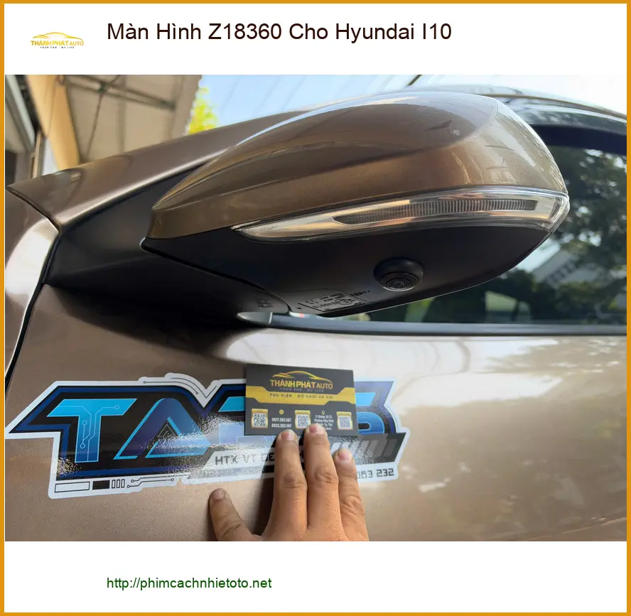 Chị Thảo lắp Màn Hình Z18360 cho Hyundai I10 tại Quận 9 để tiện đi lại ảnh thực tế 2