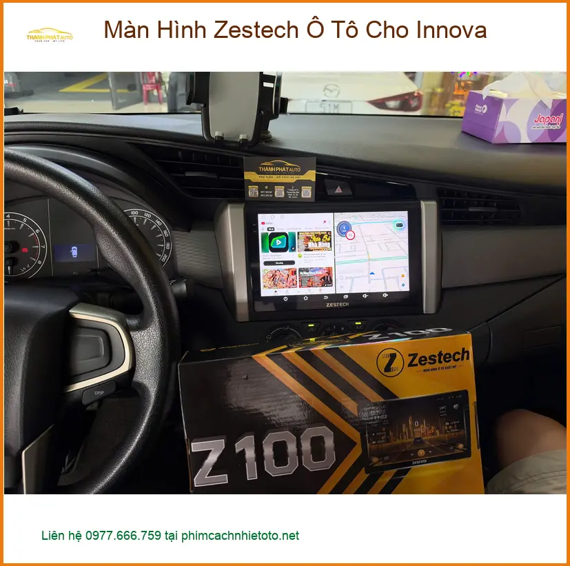 Anh Đạt lắp Màn Hình Zestech Ô Tô cho Innova tại Quận 9 để tiện di chuyển và giải trí