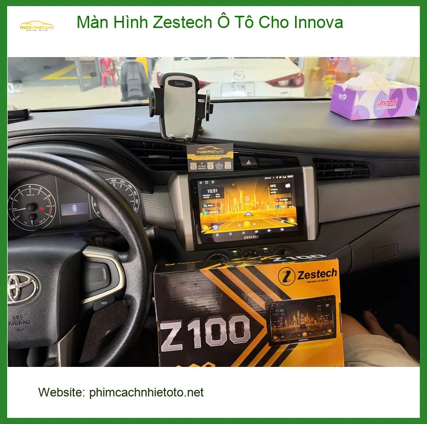 Anh Đạt lắp Màn Hình Zestech Ô Tô cho Innova tại Quận 9 để tiện di chuyển và giải trí ảnh thực tế 2