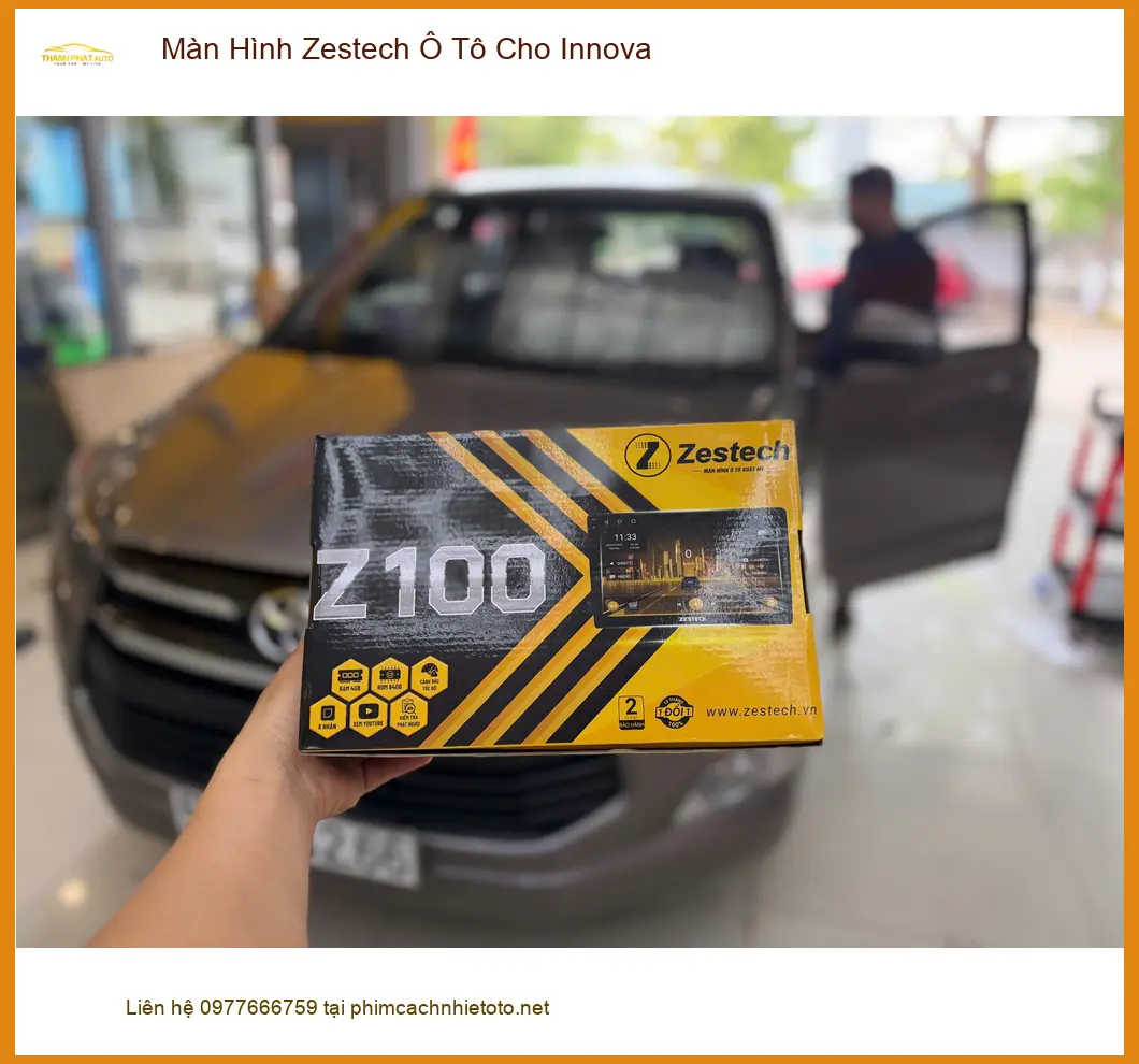 Anh Đạt lắp Màn Hình Zestech Ô Tô cho Innova tại Quận 9 để tiện di chuyển và giải trí ảnh thực tế 3