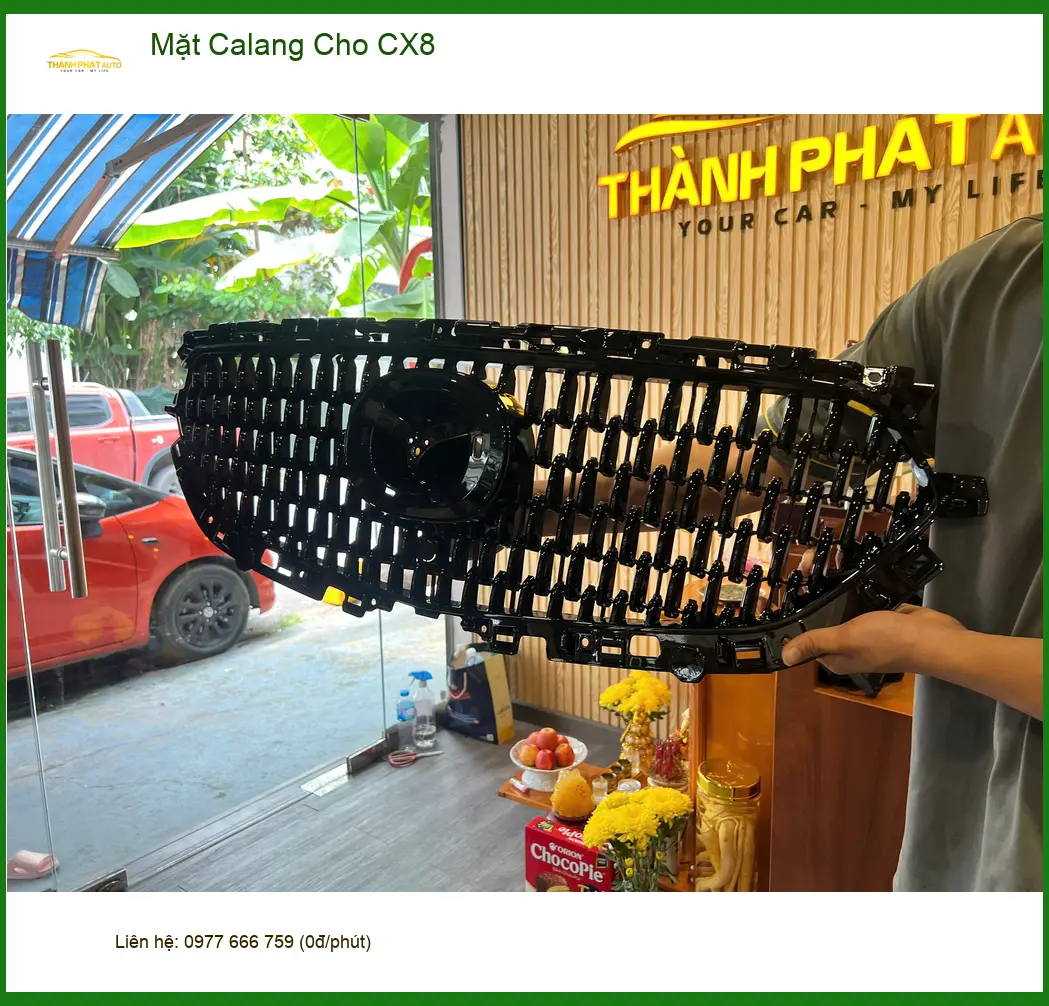 Anh Khang nâng cấp Mặt Calang cho Mazda CX8 tại Thủ Đức, tạo điểm nhấn độc đáo. ảnh thực tế 2