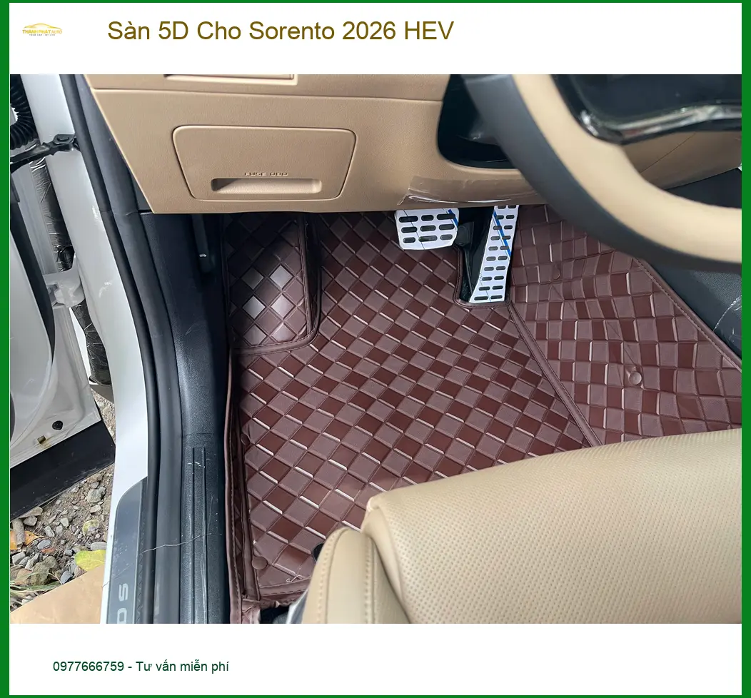 Anh Quang lắp Sàn 5D Cho Sorento 2026 HEV Quận 9 để bảo vệ sàn xe tối ưu