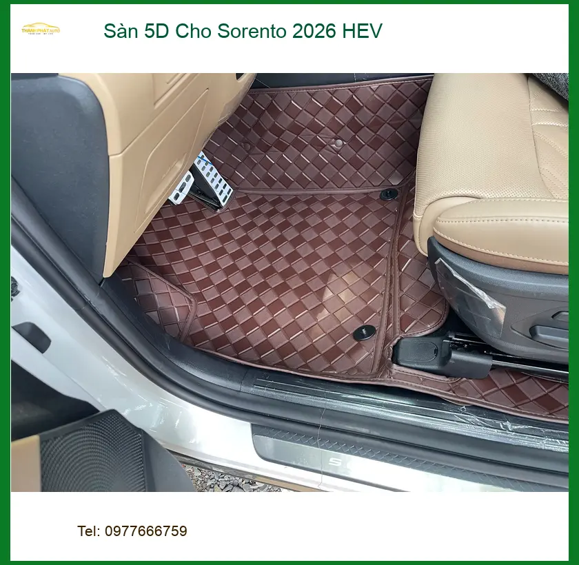 Anh Quang lắp Sàn 5D Cho Sorento 2026 HEV Quận 9 để bảo vệ sàn xe tối ưu ảnh thực tế 3