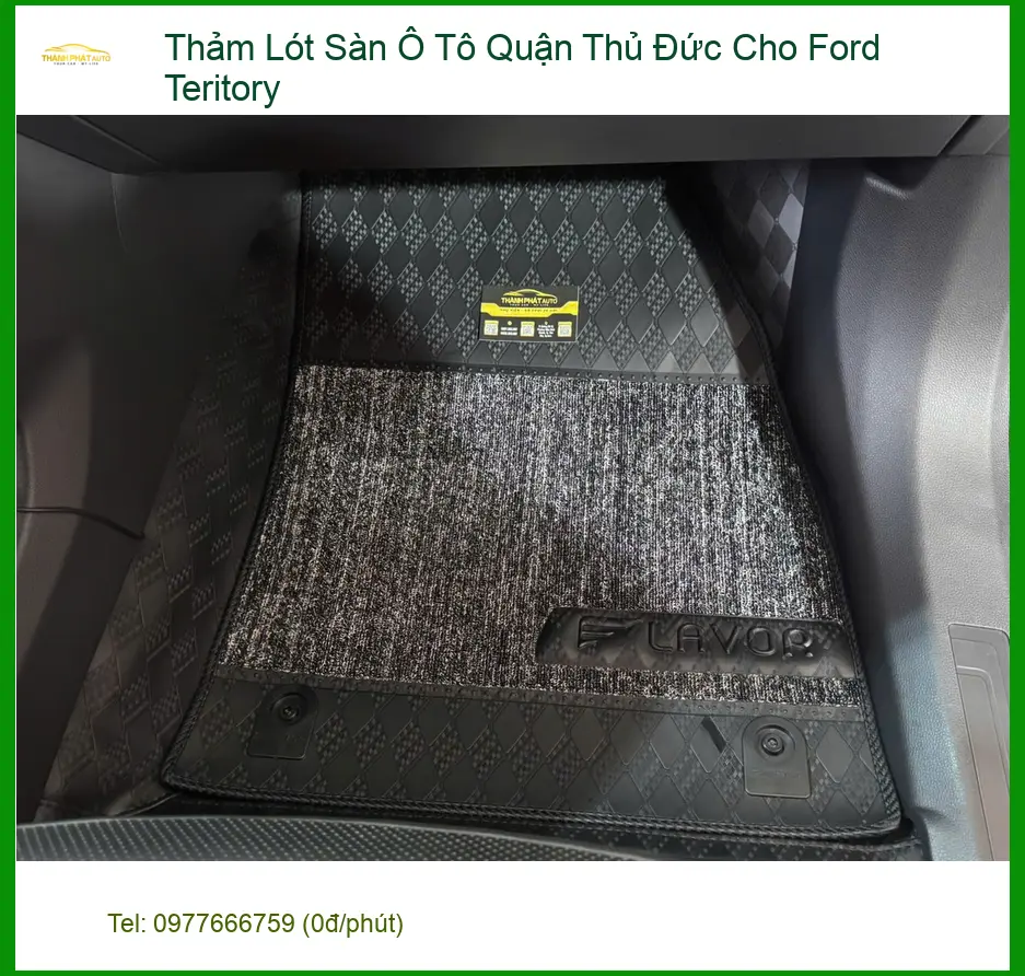 Anh Tùng lắp thảm lót sàn ô tô Ford Territory tại Thủ Đức chuẩn xe sang ảnh thực tế 2