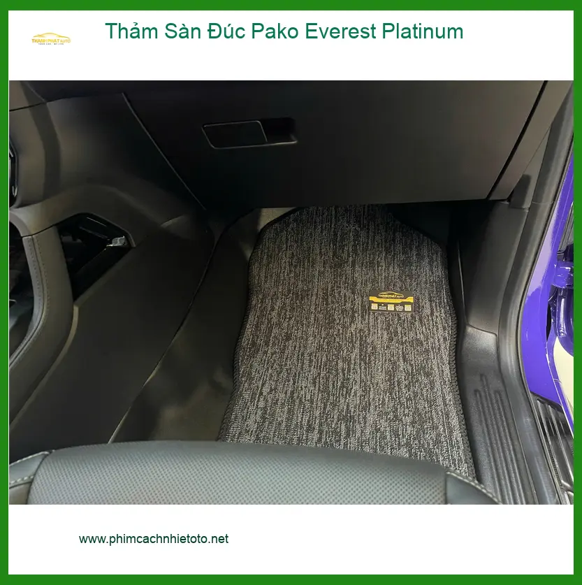 Anh Hoàng Nam lắp Thảm Sàn Đúc Pako Everest Platinum tại Quận 9 để xe luôn sạch ảnh thực tế 3