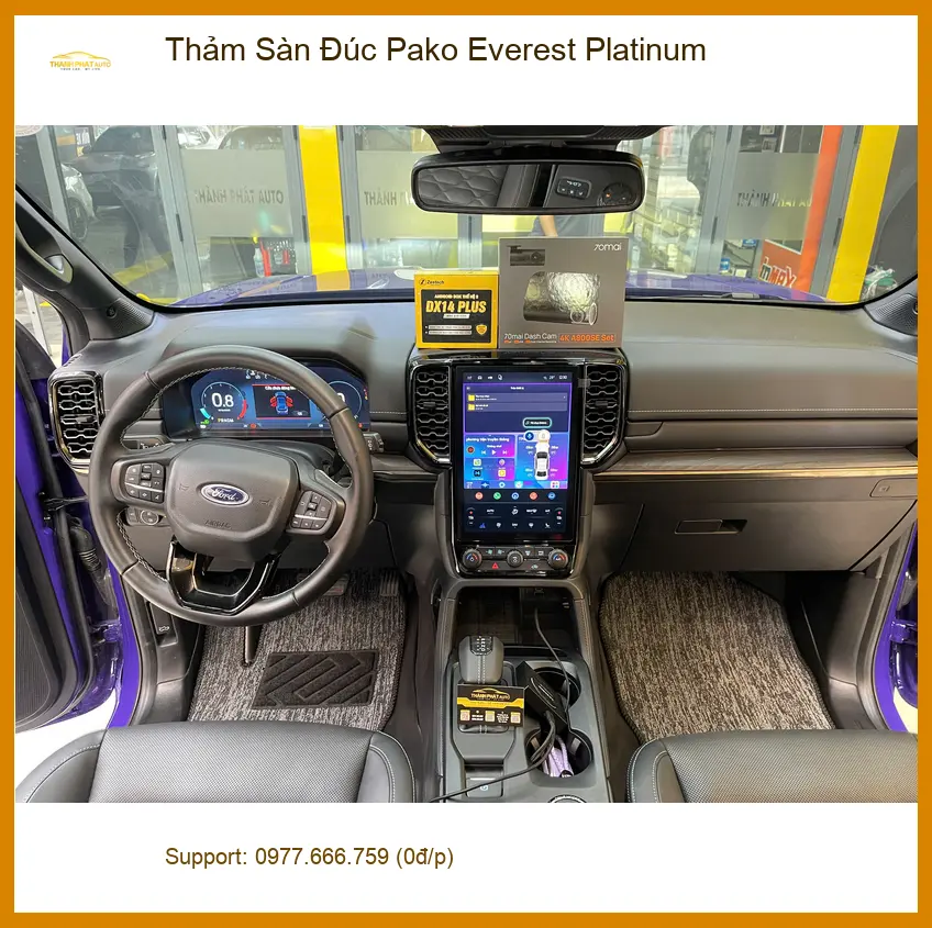 Anh Hoàng Nam lắp Thảm Sàn Đúc Pako Everest Platinum tại Quận 9 để xe luôn sạch ảnh thực tế 4