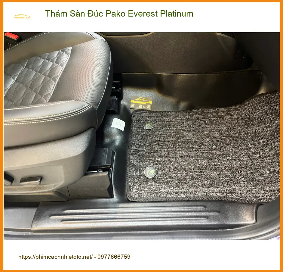 Anh Hoàng Nam lắp Thảm Sàn Đúc Pako Everest Platinum tại Quận 9 để xe luôn sạch ảnh thực tế 5